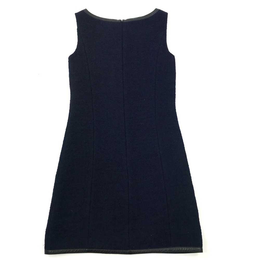 Prada Black Leather Trim Sleeveless Dress 38 - Picture 2 of 8